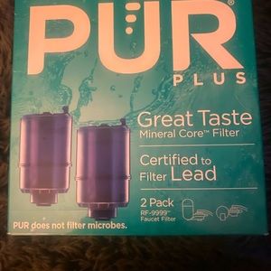 PUR Plus Mineral Core Water Filter for faucet.